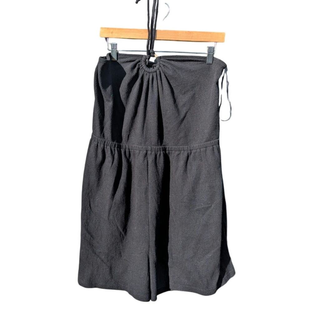 Black halter romper shorts with pockets plus size old Navy XL 1X summer beach